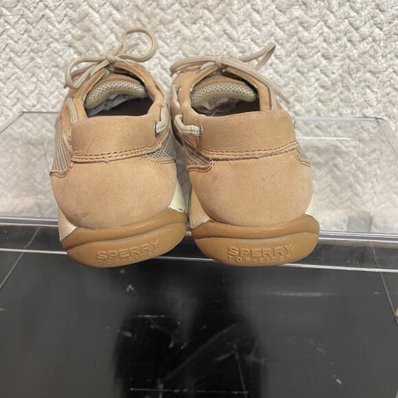 Sperry Top Sider Womens Tan Boat Shoes 2-eye Loafers size 8M Nautical Preppy - Picture 5 of 8